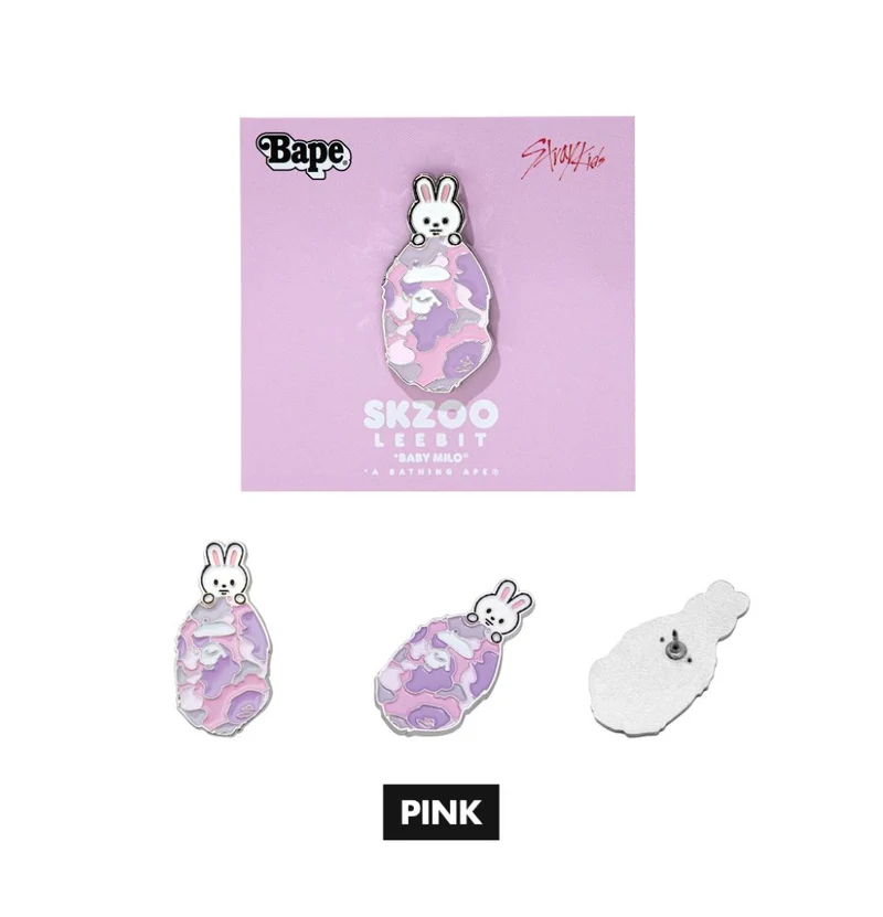STRAY KIDS - SCRUNCHIES & METAL PINS (BAPE X STRAY KIDS MD)