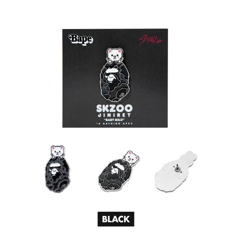 STRAY KIDS - SCRUNCHIES & METAL PINS (BAPE X STRAY KIDS MD)