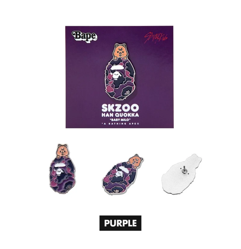 STRAY KIDS - SCRUNCHIES & METAL PINS (BAPE X STRAY KIDS MD)