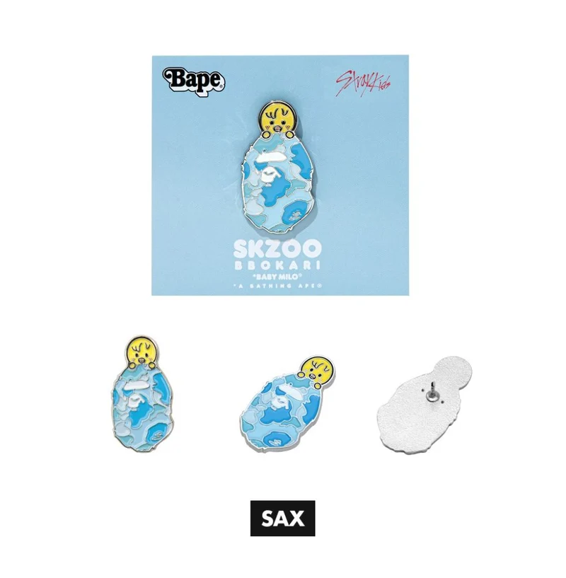 STRAY KIDS - SCRUNCHIES & METAL PINS (BAPE X STRAY KIDS MD)