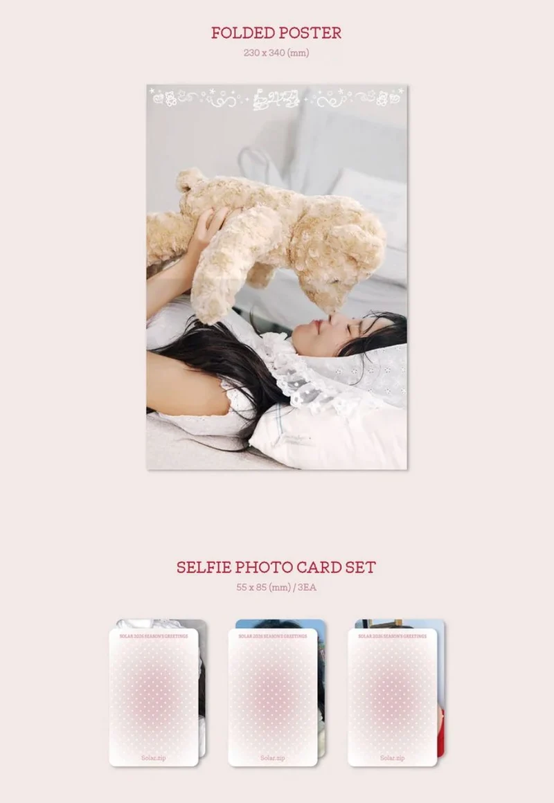 SOLAR (MAMAMOO) - 2026 SEASON'S GREETINGS (SOLAR.ZIP) + Bizent Gift