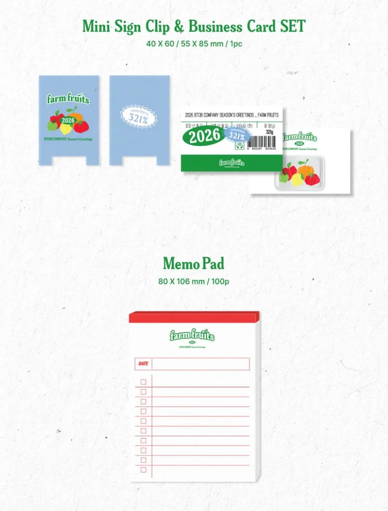 BTOB COMPANY - 2026 SEASON'S GREETINGS (FARM FRUITS)