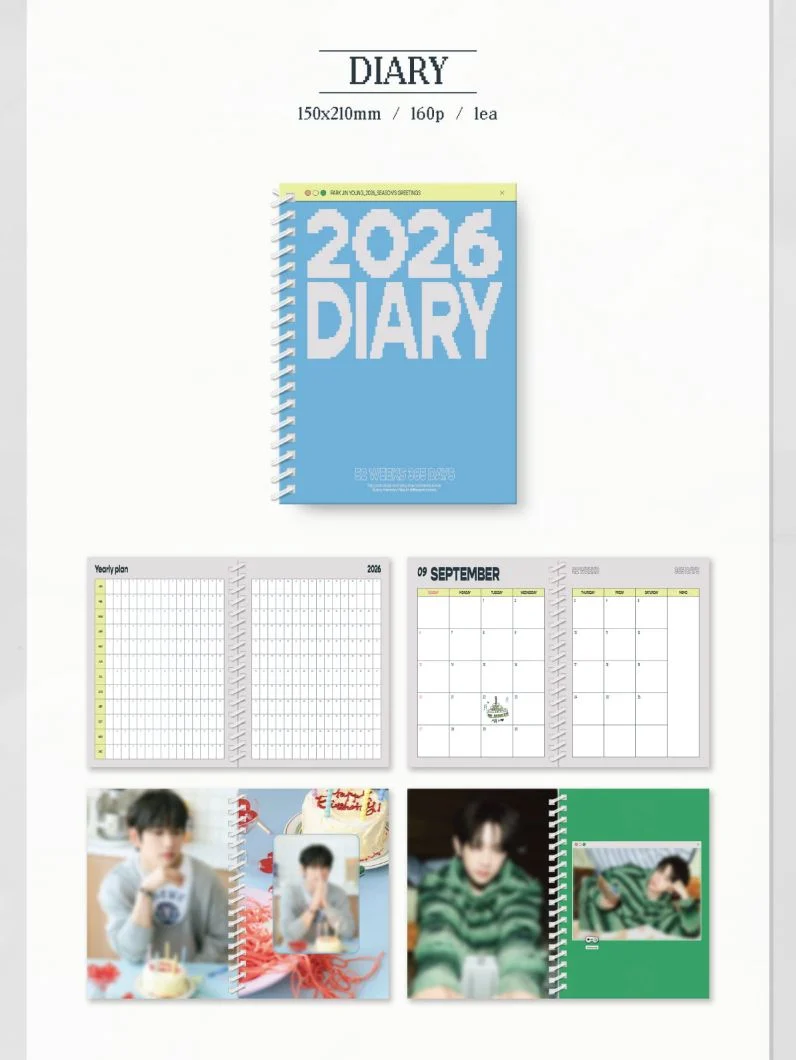 PARK JIN YOUNG (GOT7) - 2026 SEASON'S GREETINGS (FLIP DAYS) + Extra Photocard