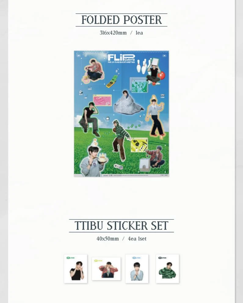PARK JIN YOUNG (GOT7) - 2026 SEASON'S GREETINGS (FLIP DAYS) + Extra Photocard
