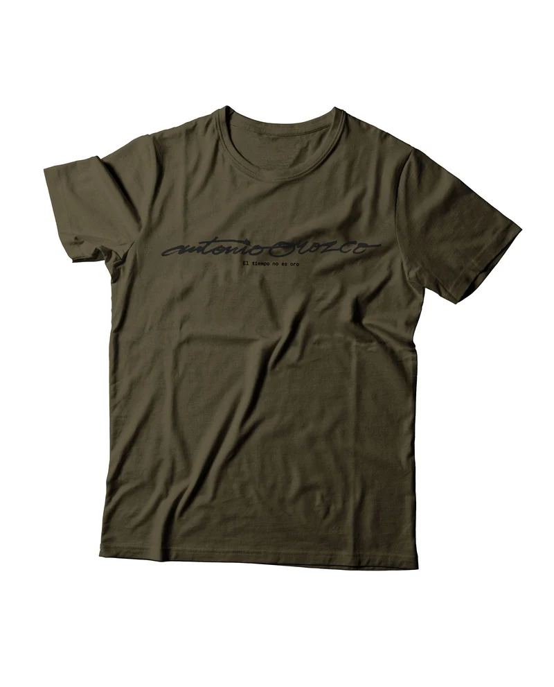 Antonio Orozco - Camiseta "El Tiempo No es Oro - Relojes" - Verde