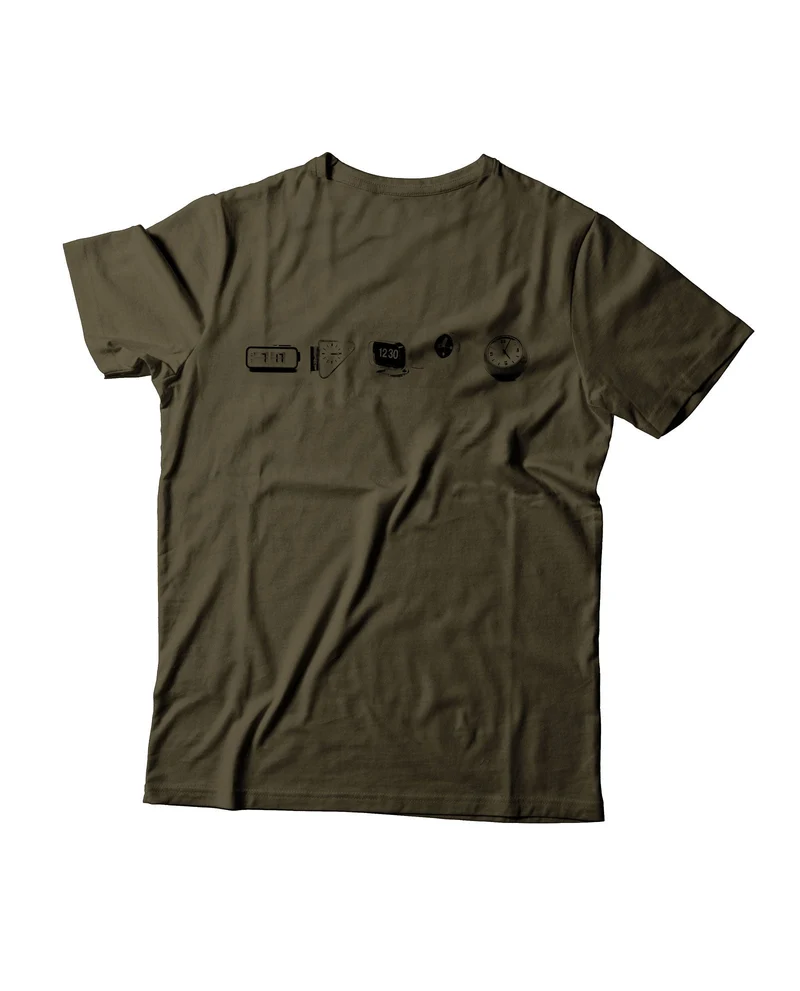 Antonio Orozco - Camiseta "El Tiempo No es Oro - Relojes" - Verde