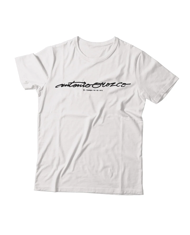 Antonio Orozco - Camiseta "El Tiempo No es Oro - Relojes" - Blanca