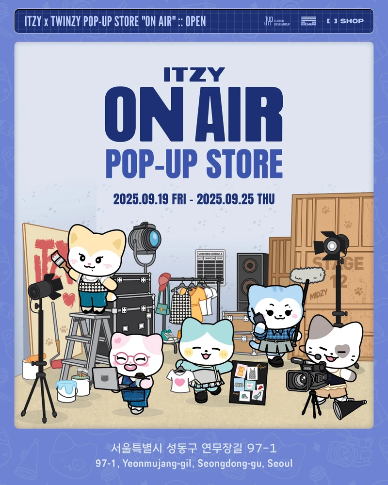 [ITZY] ITZY x TWINZY Pop Up Store "ON AIR" : MD Line Up