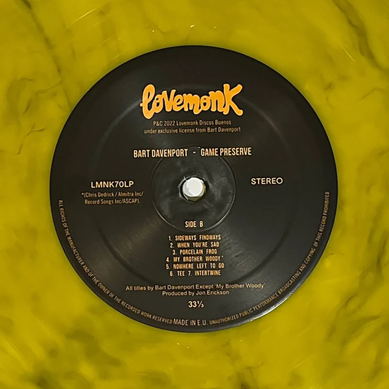 Bart Davenport | Game Preserve [Mimosa Marbled Vinyl]