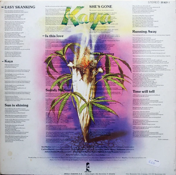 Bob Marley & The Wailers ‎| Kaya