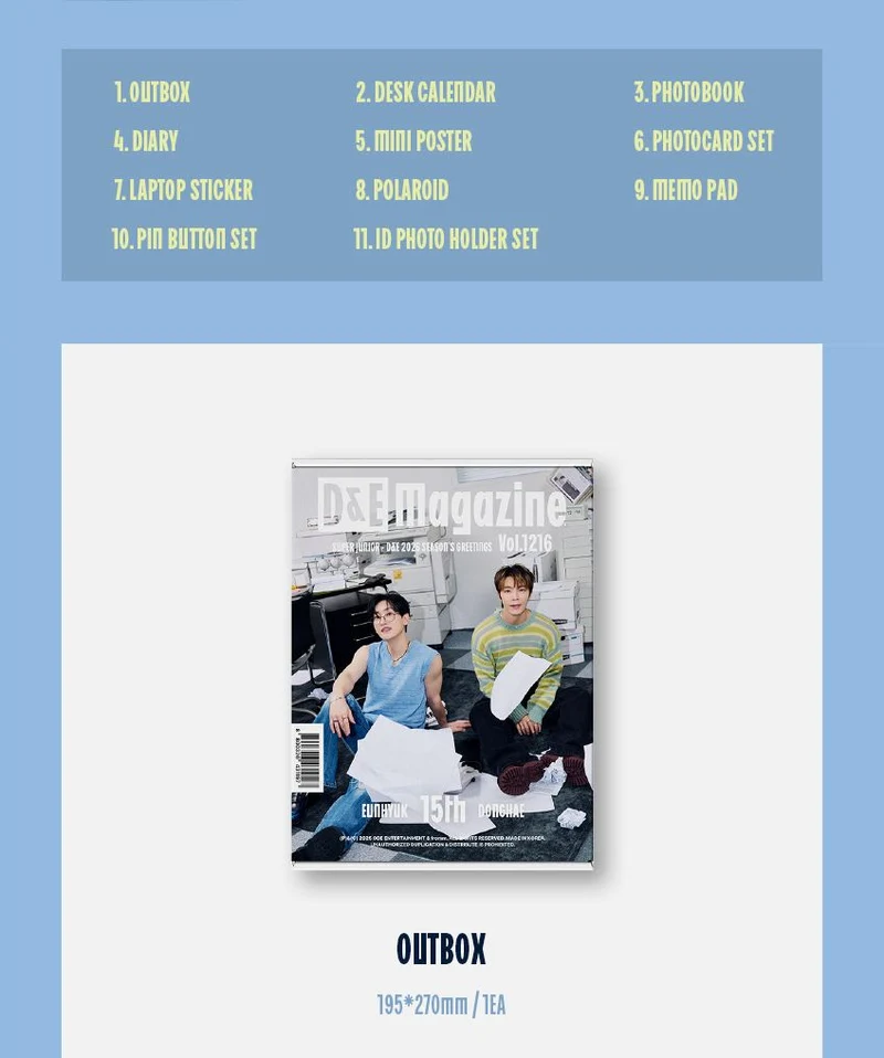 SUPER JUNIOR - D&E - 2026 SEASON'S GREETINGS (MAGAZINE VOL.1216)