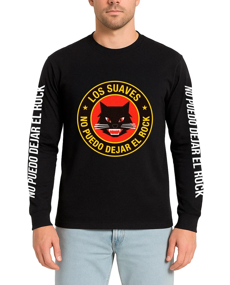 Los Suaves - Camiseta Manga Larga "No Puedo Dejar El Rock"