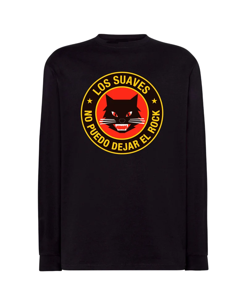 Los Suaves - Camiseta Manga Larga "No Puedo Dejar El Rock"