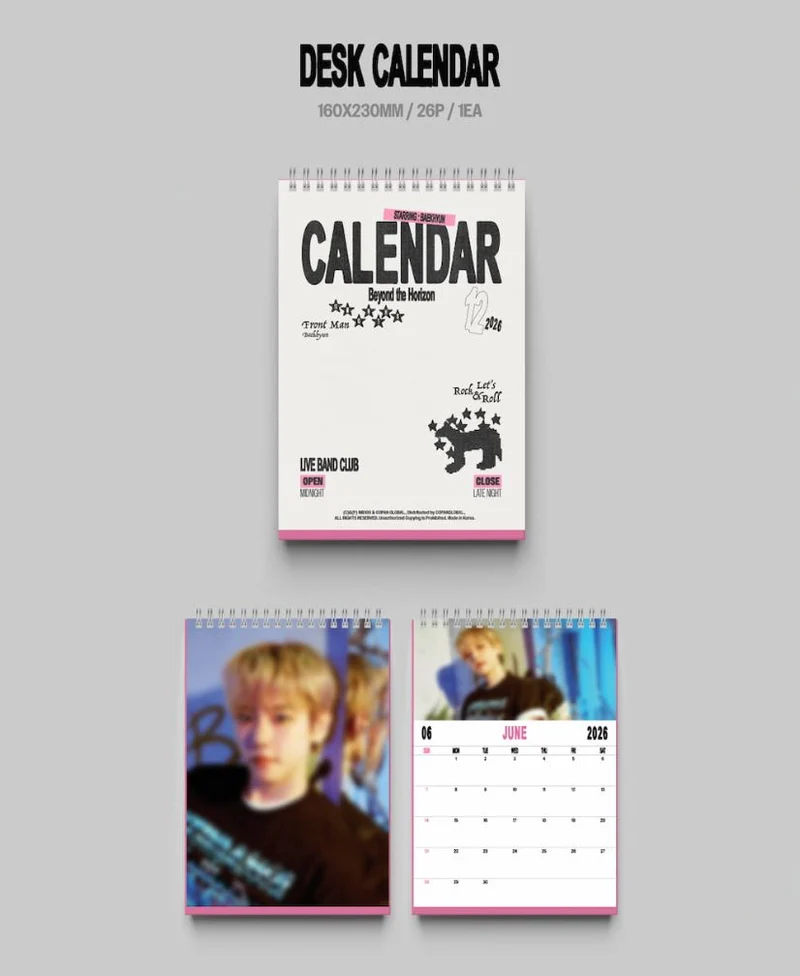 BAEKHYUN (EXO) - 2026 SEASON'S GREETINGS (BORN TO B) + Extra Photocard