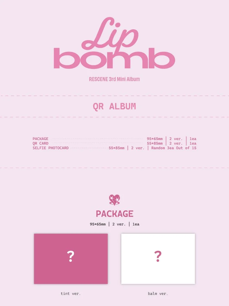 RESCENE - LIP BOMB (QR ALBUM) (PHOTOCARD VER.)