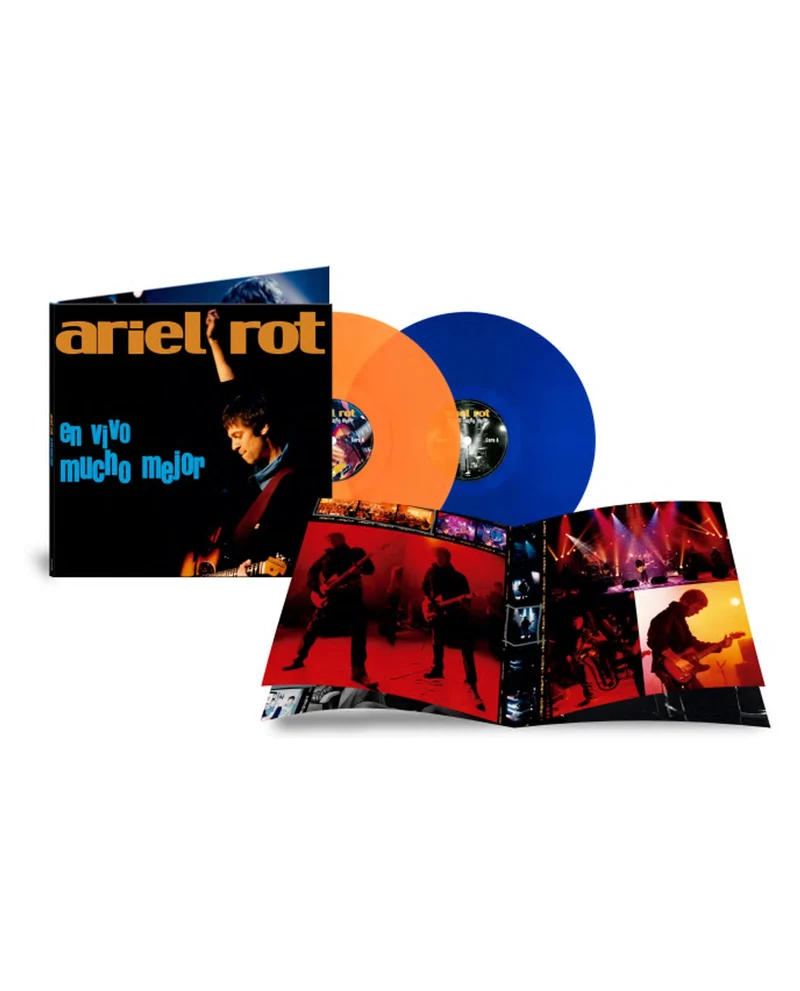 Ariel Rot - 2LP Vinilo Azul/Naranja "En Vivo Mucho Mejor"