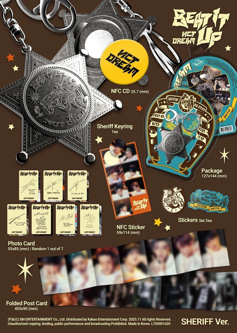 NCT DREAM - BEAT IT UP (SHERIFF VER.) (SMART ALBUM)