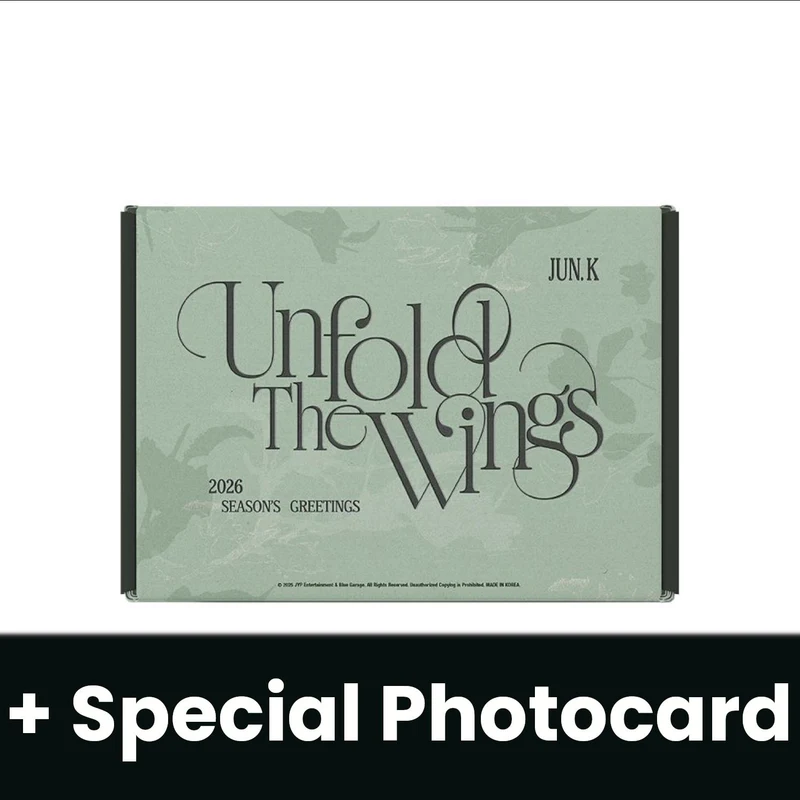 JUN.K (2PM) - 2026 SEASON'S GREETINGS (UNFOLD THE WINGS) + Special Photocard