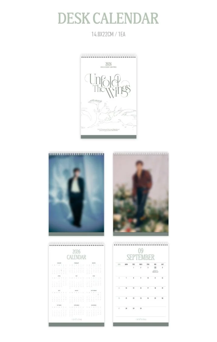 JUN.K (2PM) - 2026 SEASON'S GREETINGS (UNFOLD THE WINGS) + Special Photocard