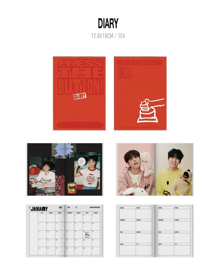 DAY6 - 2026 SEASON'S GREETINGS (PRESS THE BUTTON) + Special Photocard Set