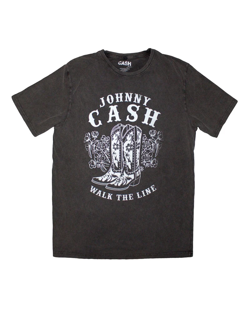 Johnny Cash - Camiseta "Walk The Line Boots" Unisex