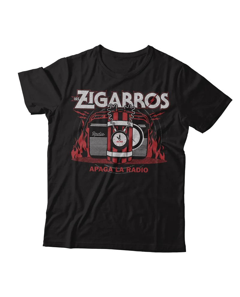 Los Zigarros - Camiseta "Apaga La Radio"