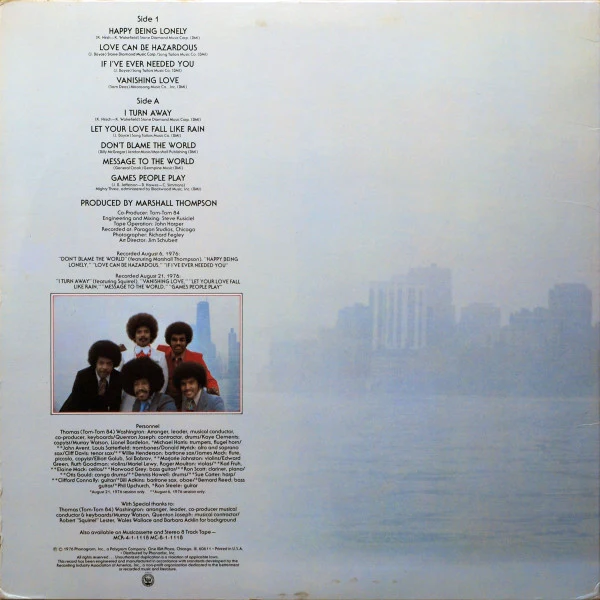 The Chi-Lites ‎| Happy Being Lonely