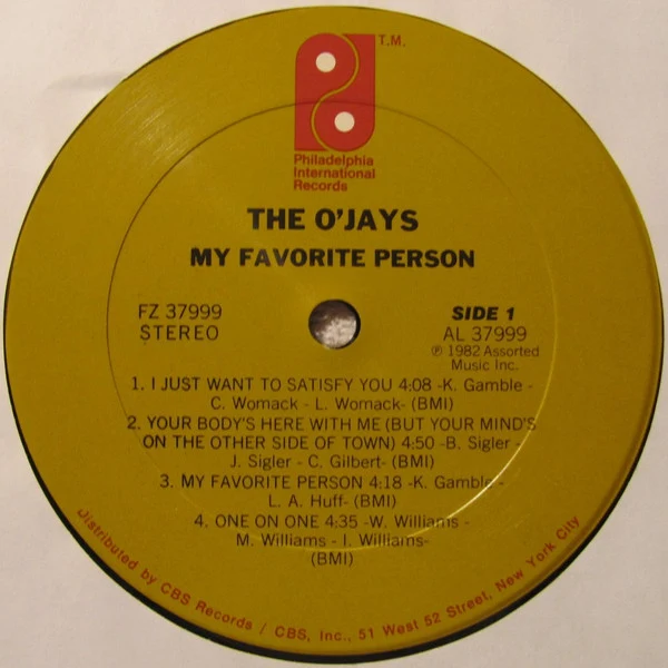 The O'Jays ‎| My Favorite Person