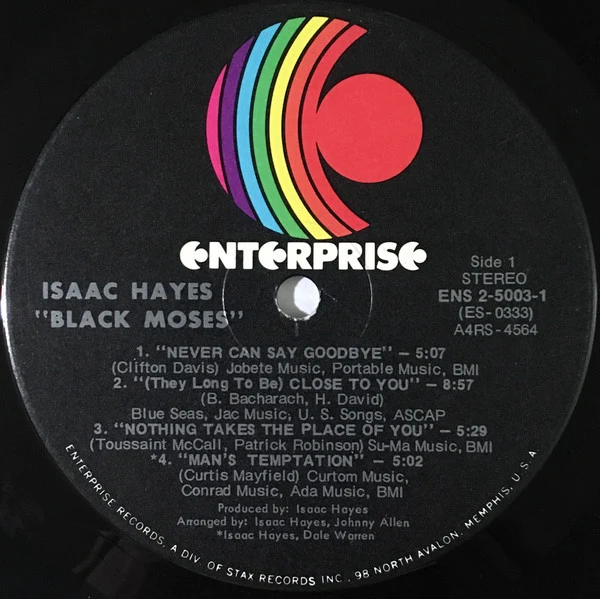 2LP Isaac Hayes ‎| Black Moses [ Indianapolis Press]