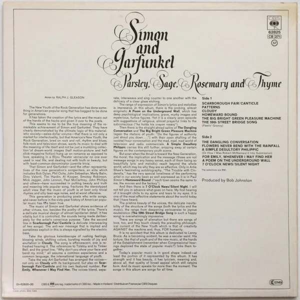 Simon And Garfunkel | Parsley, Sage, Rosemary And Thyme