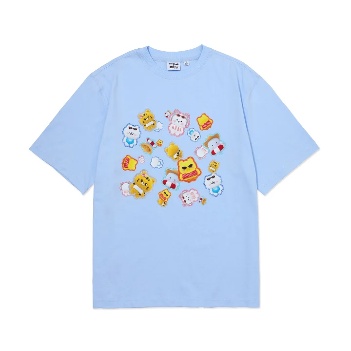 [LE SSERAFIM] Fim's Club x Earp Earp : S/S T-Shirt (Sky Blue)