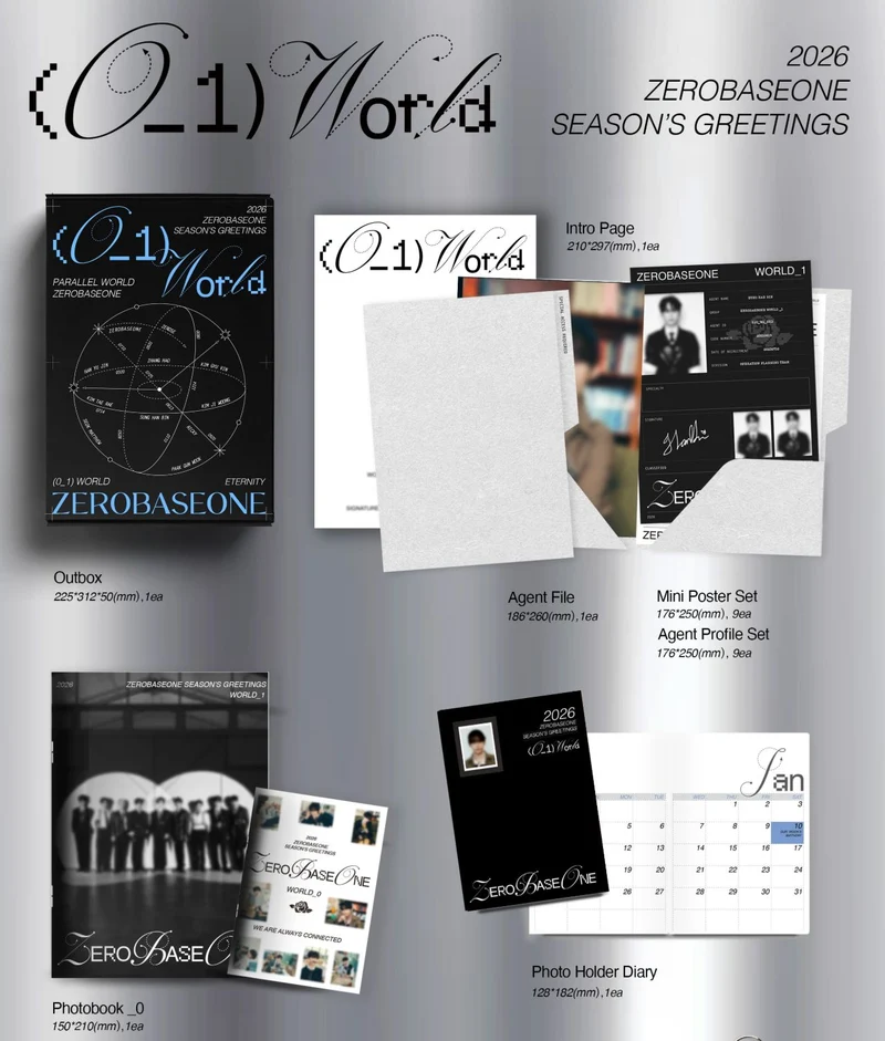 ZB1 - 2026 SEASON'S GREETINGS ((0_1) WORLD) + Apple Music Photocard Set