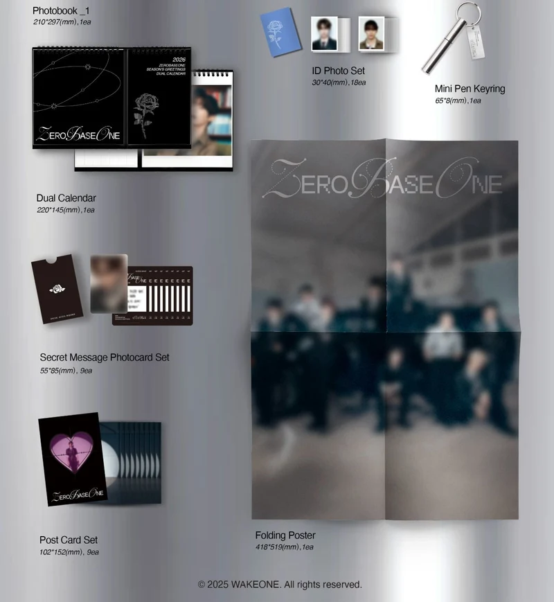 ZB1 - 2026 SEASON'S GREETINGS ((0_1) WORLD) + Apple Music Photocard Set