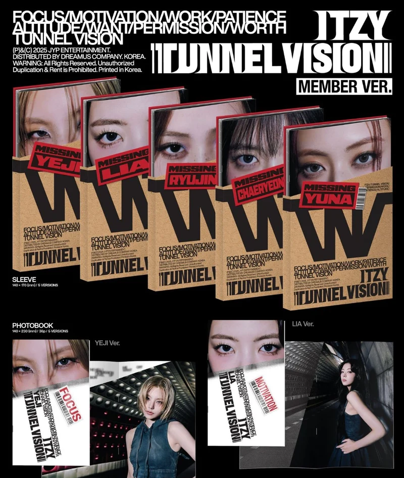 ITZY - TUNNEL VISION (MEMBER VER.)