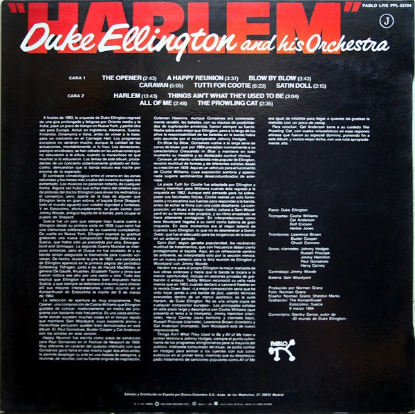 Duke Ellington And His Orchestra ‎| Harlem