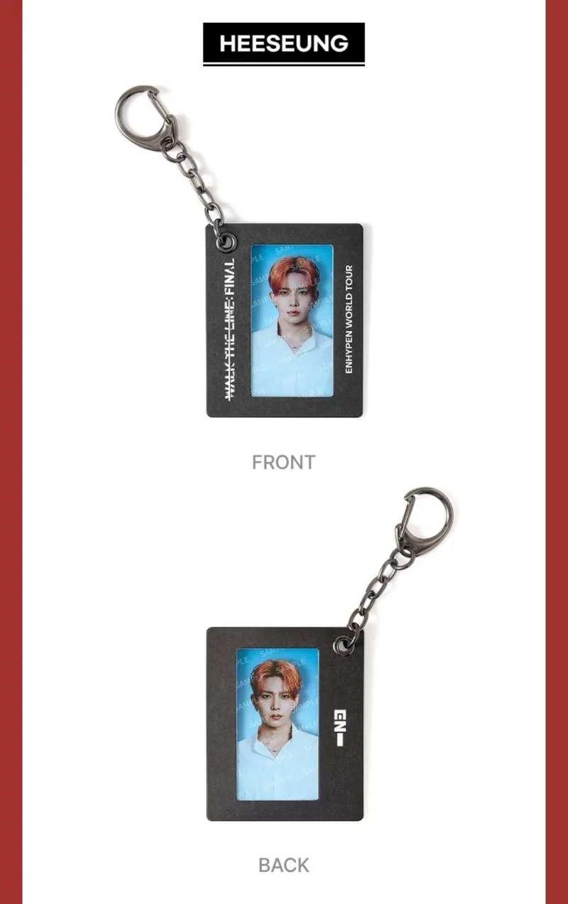 ENHYPEN - FILM FRAME KEYRING (WALK THE LINE : FINAL WORLD TOUR OFFICIAL MD)