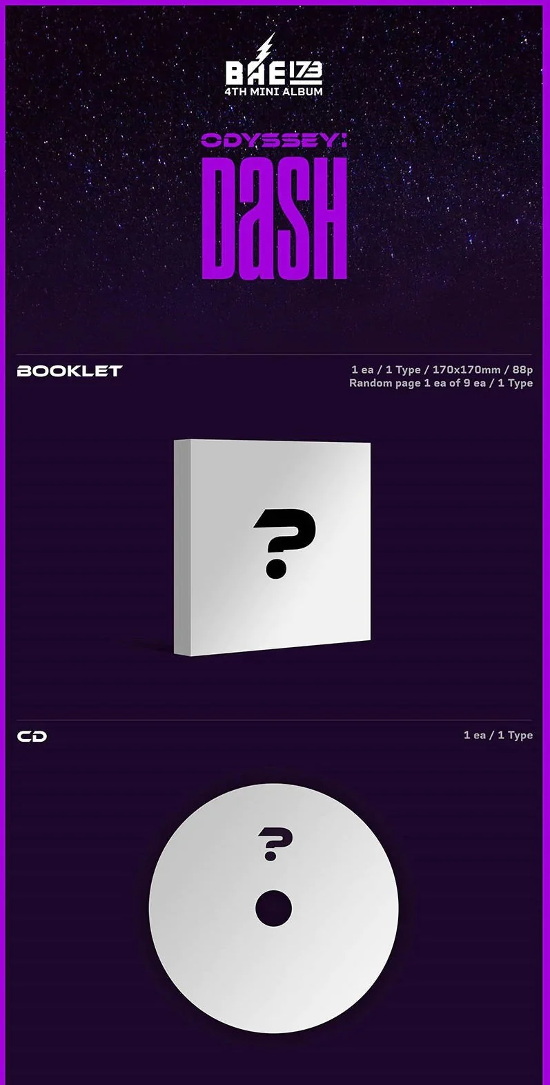 BAE173 - ODYSSEY: DASH (4TH MINI ALBUM)