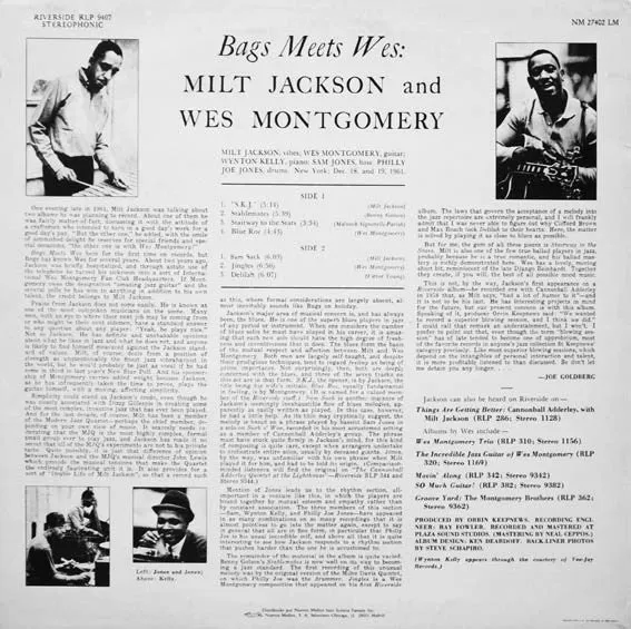 Milt Jackson and Wes Montgomery | Bags Meets Wes!