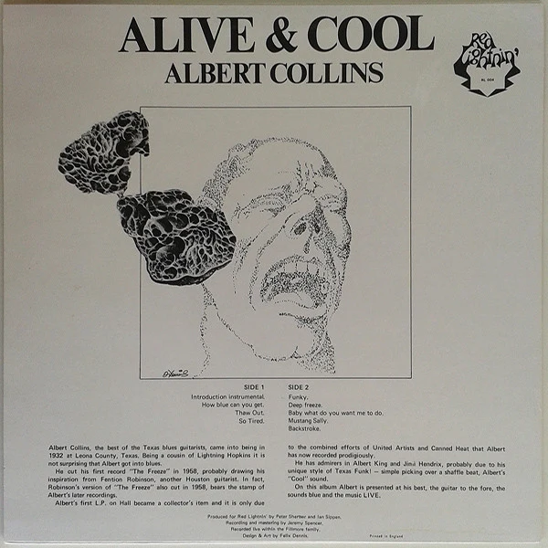 Albert Collins ‎| Alive & Cool [White Label]
