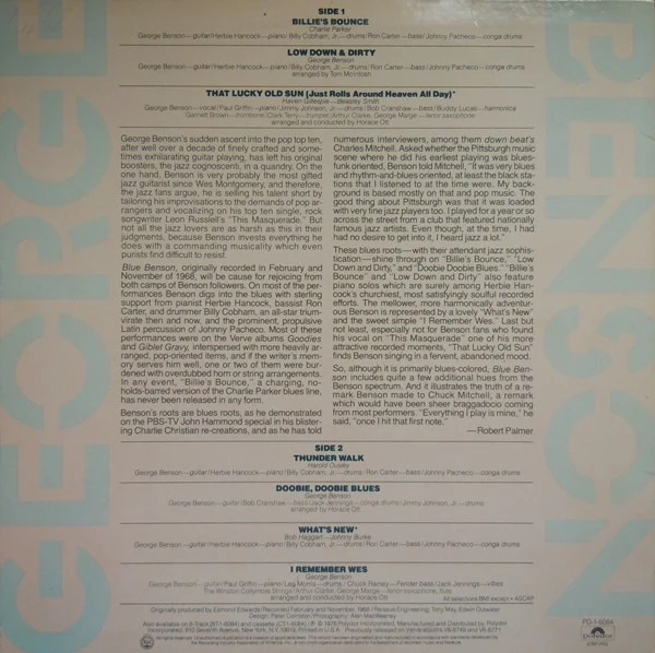 George Benson ‎| Blue Benson
