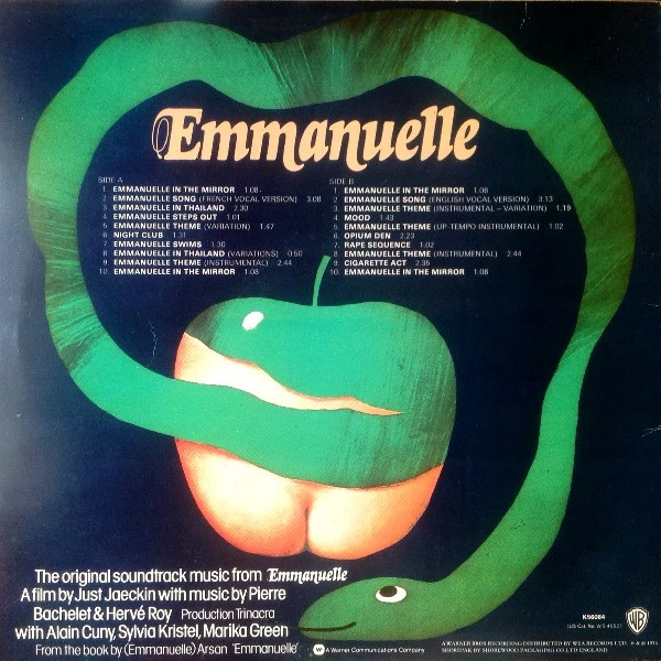 Pierre Bachelet & Hervé Roy ‎| Emmanuelle - The Original Sound Track