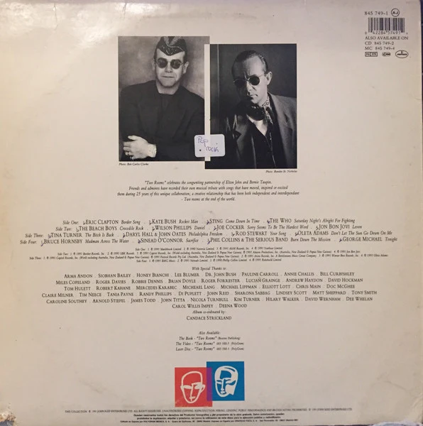 2LP Varios | Two Rooms: Celebrating The Songs Of Elton John & Bernie Taupin