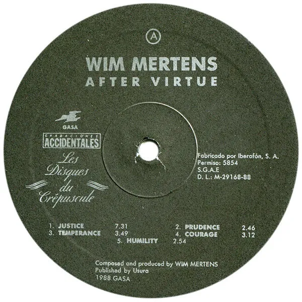 Wim Mertens | After Virtue