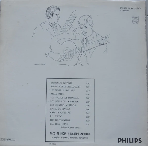 Paco De Lucía Y Ricardo Modrego | 12 Canciones De García Lorca Para 2 Guitarras En Stereo