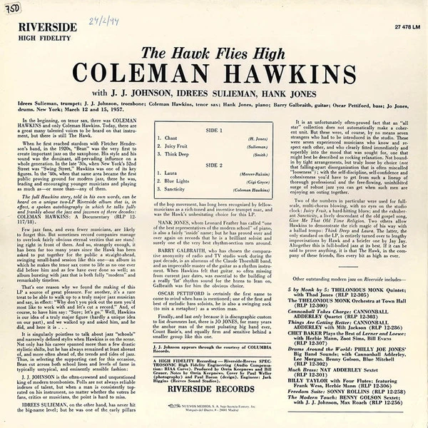 Coleman Hawkins ‎| The Hawk Flies High