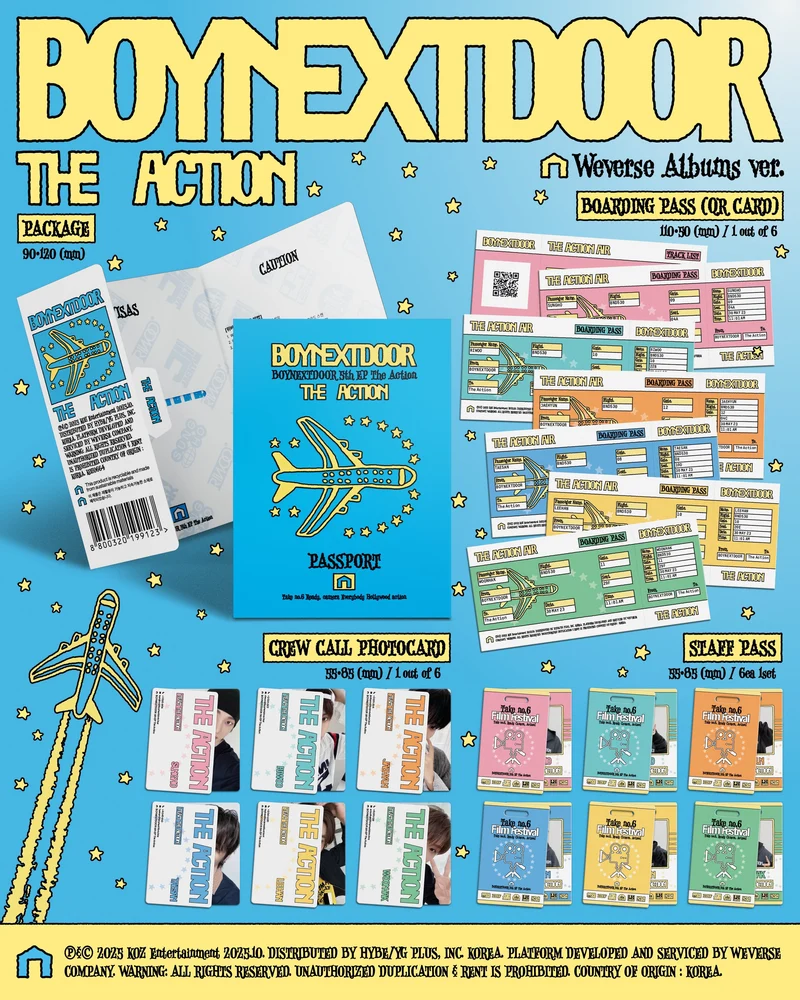BOYNEXTDOOR - THE ACTION (WEVERSE ALBUMS VER.)