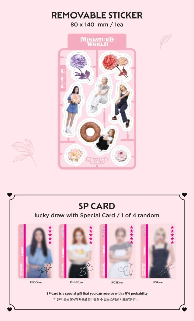 BLACKPINK - THE GAME COUPON CARD COLLECTION (MINIATURE WORLD)