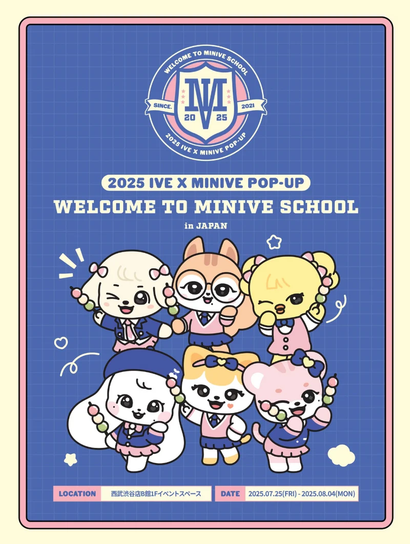 [IVE] IVE x MINIVE POP-UP STORE ’MINIVE SCHOOL‘ in TOKYO MD