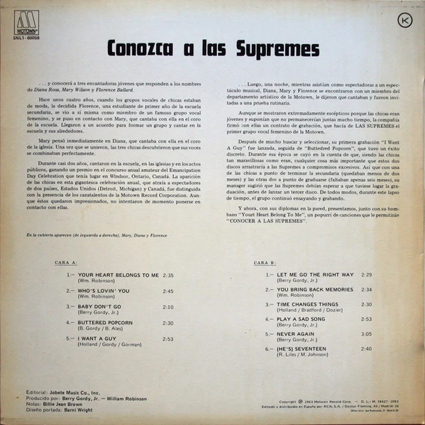 The Supremes ‎| Meet The Supremes