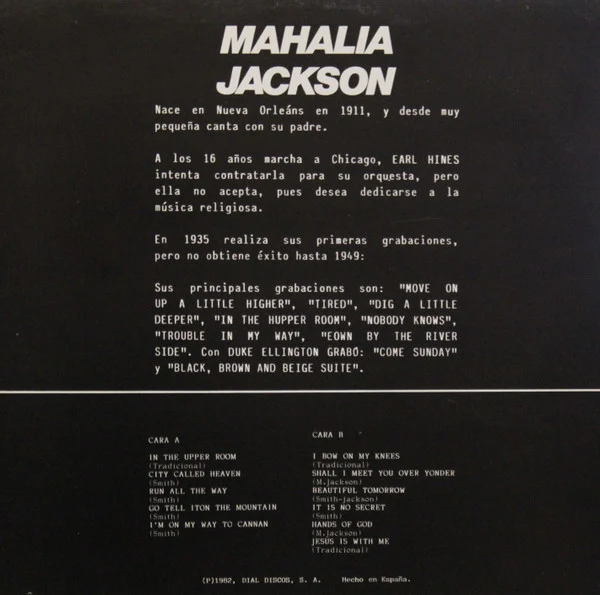 Mahalia Jackson ‎| ... Con Swing... Vol. 16